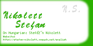 nikolett stefan business card